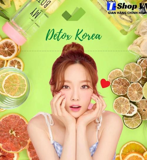 Hộp 30 gói trà Detox hoa quả sấy khô giảm cân, đẹp da, đẹp dáng, DETOX KOREA Full VIP